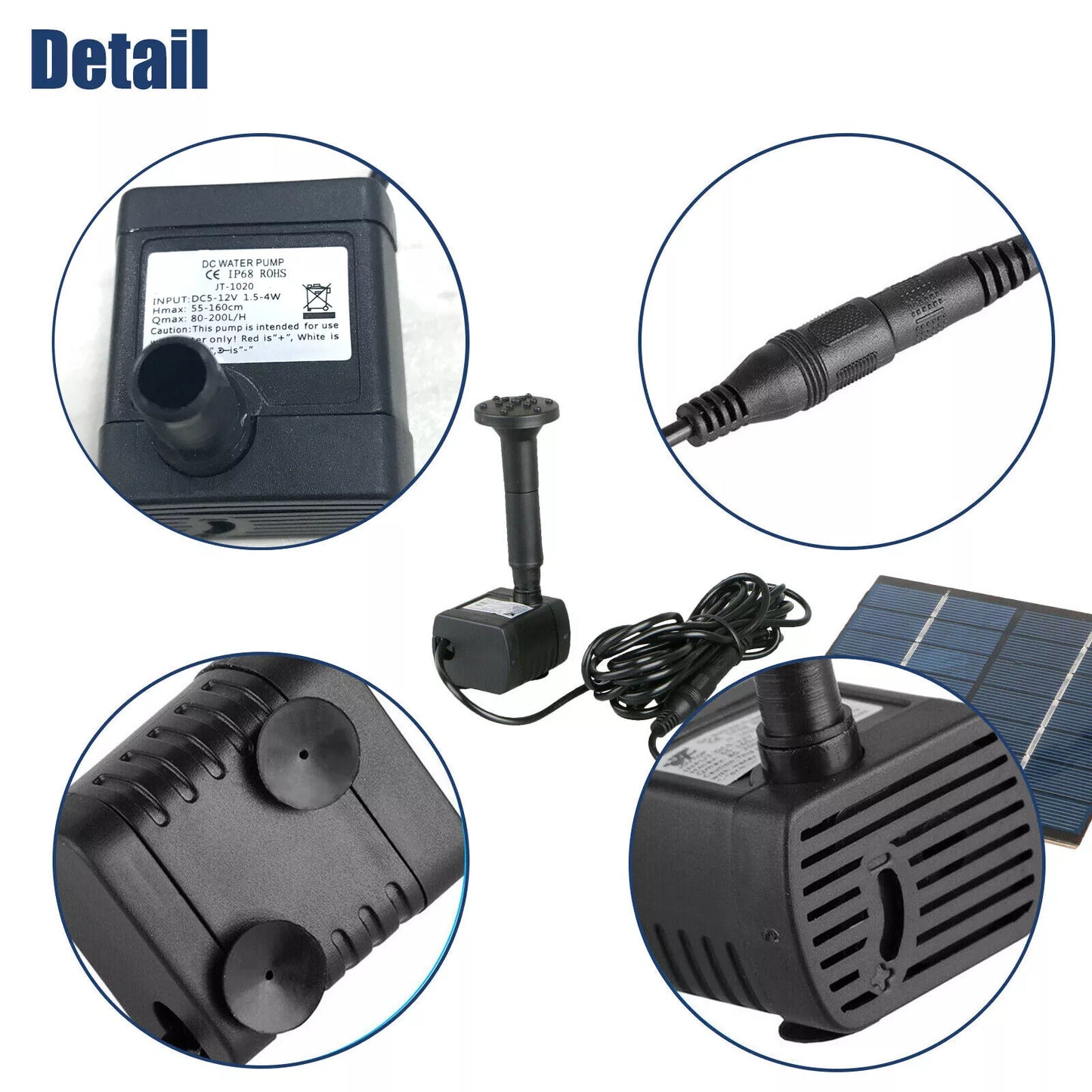 Ctx™ Solar Power Fountain Pump