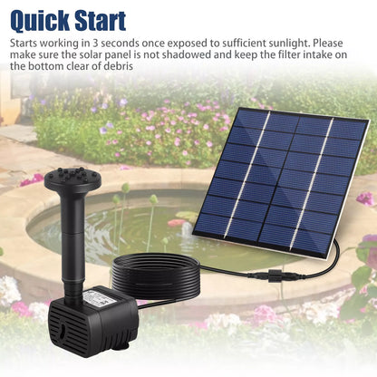 Ctx™ Solar Power Fountain Pump